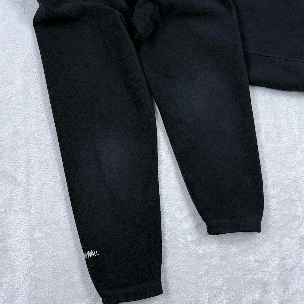 The North Face WindWall Fleece Jacket Mens Small Black Full Zip Mock Neck AS0Y